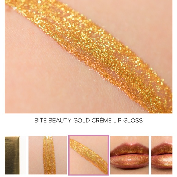 NEW Bite Beauty Crème Lip Gloss GOLD - Picture 4 of 6